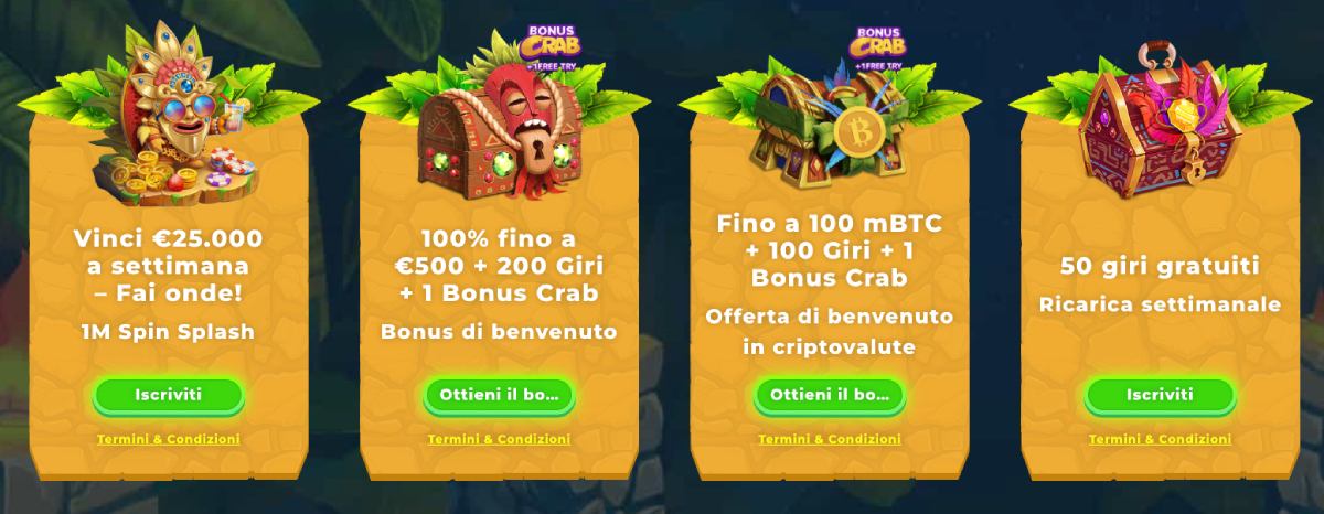 Bonus di Wazamba Casino